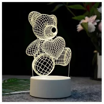 Lampka nocna Extralink HOME 3D serce iluzja optyczna lampka nocna USB