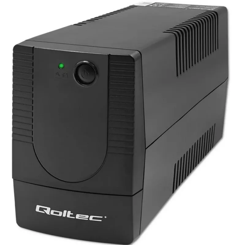 Qoltec 53772 zasilacz awaryjny (UPS) Line-Interactive 0.65 kVA 360 W 1 gniazdo AC
