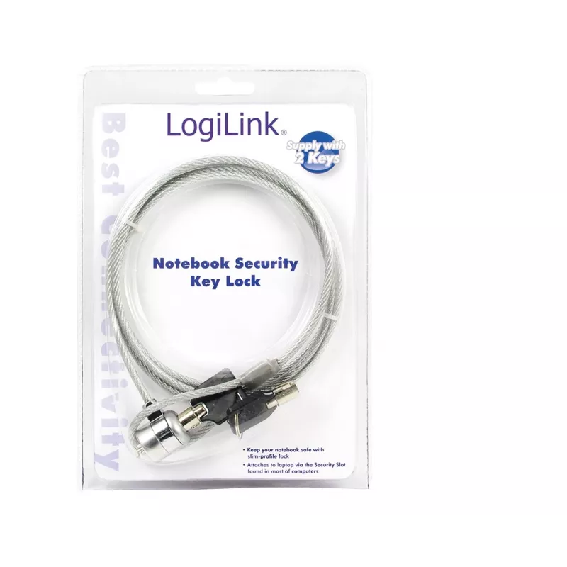 Zamek zabezpieczający do notebooka LogiLink nbs003 1,5m