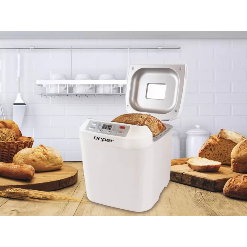 Wypiekacz do chleba Beper BC.130 - 550 W, 12 programów, bochenki 600-900 g