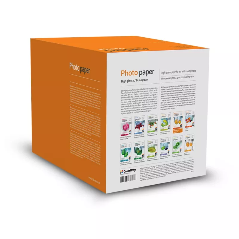 Papier fotograficzny ColorWay 10×15 cm błyszczący 230 g/m², opakowanie do drukowania zdjęć