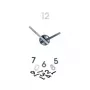 NeXtime klok 2695 Probe, Ø42 cm, Ścienny, Przezroczysty