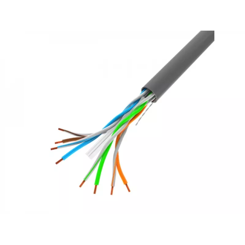 Kabel sieciowy LANBERG LCU6-10CC-0305-S U/UTP Kat.6 305 m, 23 AWG, CCA, szary