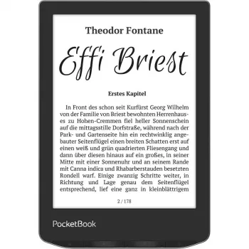 PocketBook Verse - 15,2 cm (6 inch) - E Ink Carta - 758 x 1024 piksele - ACSM - DOCX - AZW - DjVu - PRC - AZW3 - EPUB - MOBI - RTF - EPUB DRM - FB2 - PDF - CBR - FB2.ZIP - PDF DRM - TXT