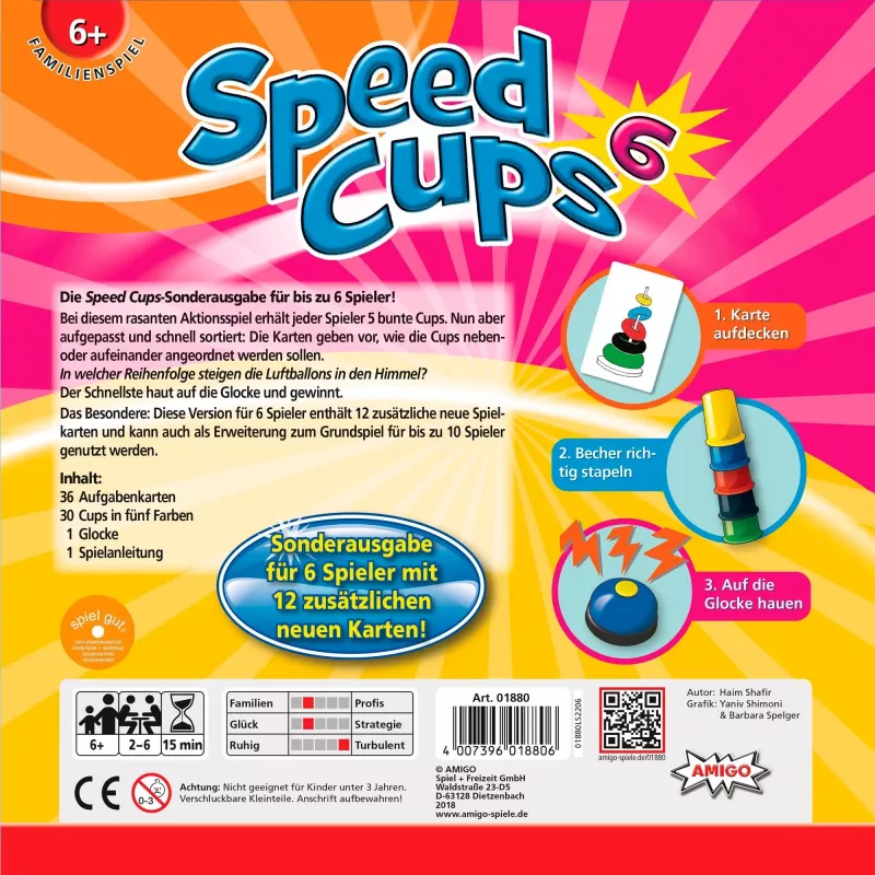 Amigo Speed Cups 6 15 min. gra planszowa Fa