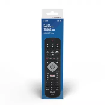 SAVIO pilot RC-10 do telewizora Philips, bezprzewodowy IR, czarny, przyciski