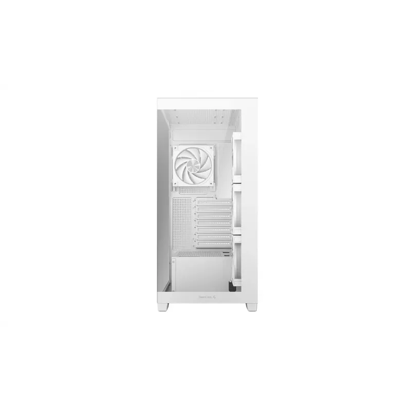 Obudowa PC DeepCool CG580 4F V2 Midi Tower biały — ATX, hartowane szkło, 3 wentylatory boczne 120 mm, wsparcie chłodnicy bocznej 360 mm