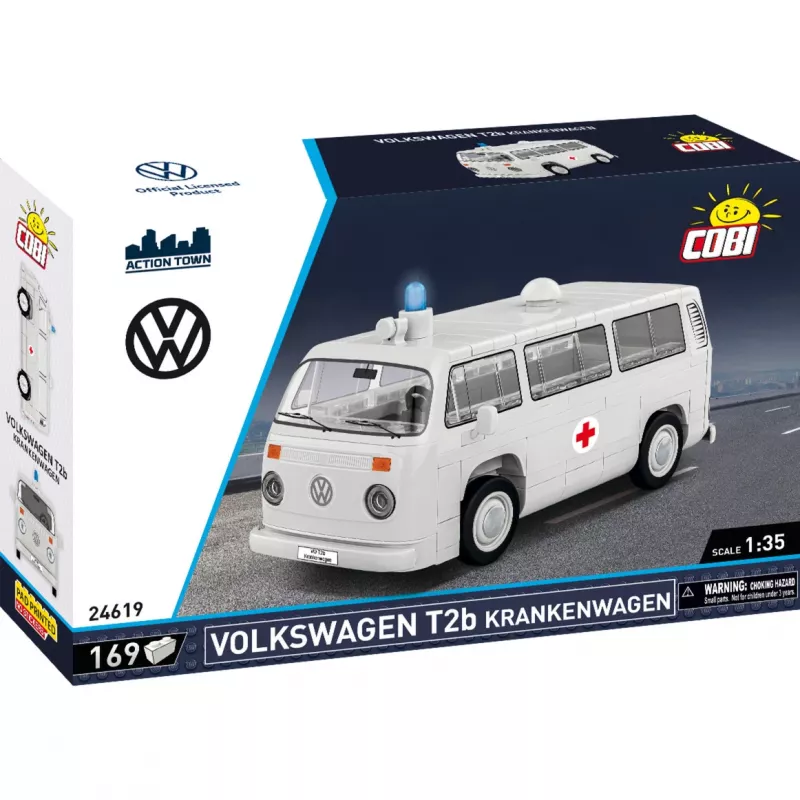Zestaw modeli Cobi Volkswagen T2b Ambulans w skali 1:35 szary