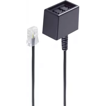 kabel telefoniczny ShiverPeaks BS71280-8 0,15 m czarny
