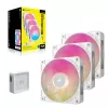 Wentylator Corsair iCUE LINK RX120 MAX RGB 12 cm biały 3 szt. 400-2000 RPM