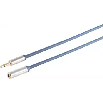 Kabel audio 3.5mm ShiverPeaks 30805-1.5-MHQ-cienki Chrome Metal cienki Line 1.5m