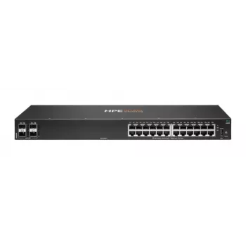 HPE - Aruba 6000 24G 4SFP Switch - Switch - L3 - zarządzany 24 x 10/100/1000 + 4 x Gigabit SFP przepływ powietrza z boku na bok montaż w szafie AC 100 127 V / 200 240 V