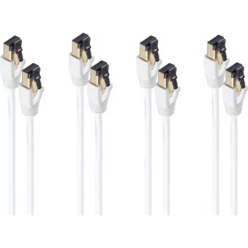 Kabel sieciowy ShiverPeaks BS08-41086-4 15m Cat8.1 F/FTP Biały