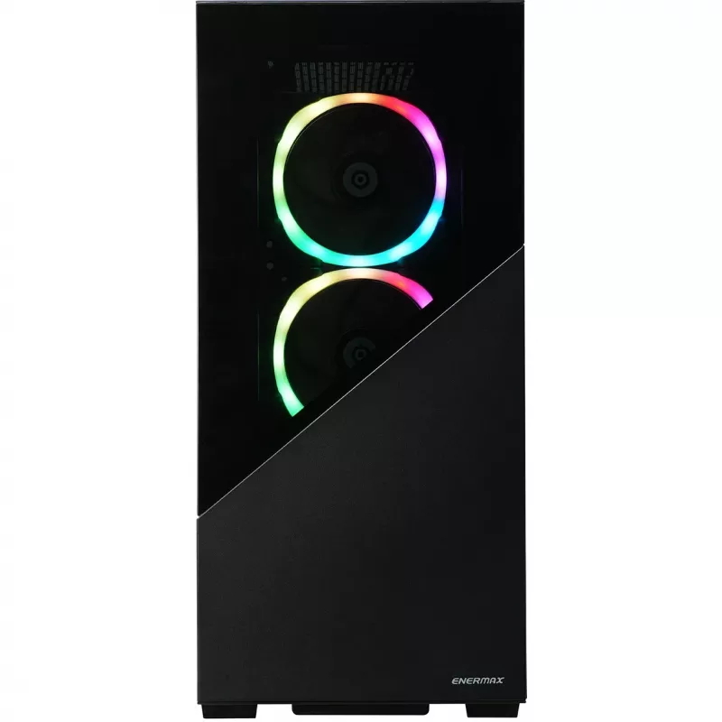 Enermax K8 - Midi Tower - PC - Czarna - ATX - micro ATX - Mini-ITX - SPCC - Szkło hartowane - Gaming (ECA-EK8-BB-ARGB)