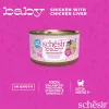 Mokra karma dla kotów Agras Pet Foods Schesir Baby in Brühe 70 g — kurczak, bezzbożowa, dla młodych kotów