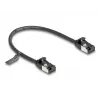 Kabel sieciowy DeLOCK RJ45 Wtyk do wtyku Cat.8.1 0.25 m Czarny