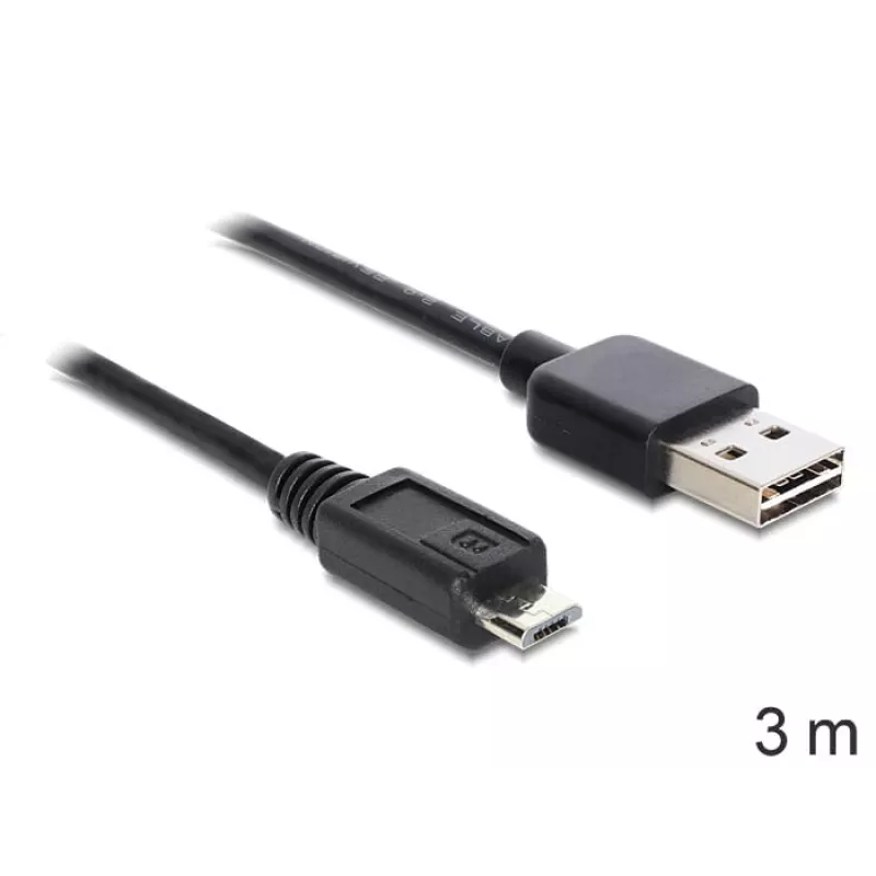 Kabel USB DeLOCK EASY-USB 2.0-A - USB 2.0 micro-B 3m