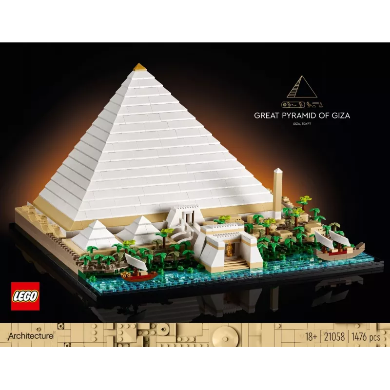 LEGO ARCHITECTURE 21058 WIELKA PIRAMIDA W GIZIE