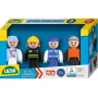 Lena 04490 niebieska zestaw figurek – niebieskie plastikowe figurki do zabawy, różne postacie