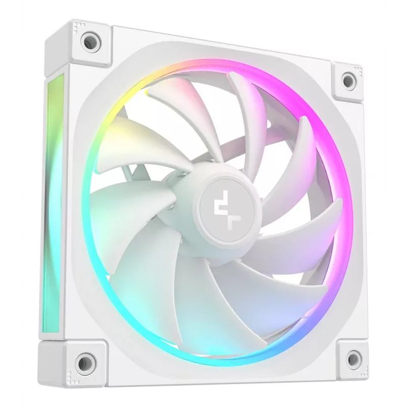 Wentylator do obudowy PC 120 mm DeepCool FL12 WH, biały, 2150 RPM, PWM, 55 CFM, 32 dB, FDB, 4-pin