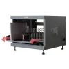Półka rack TECHLY 367652 organizer kabli z mocowaniem samoprzylepnym 3M, stal, 550×550×410 mm, czarny