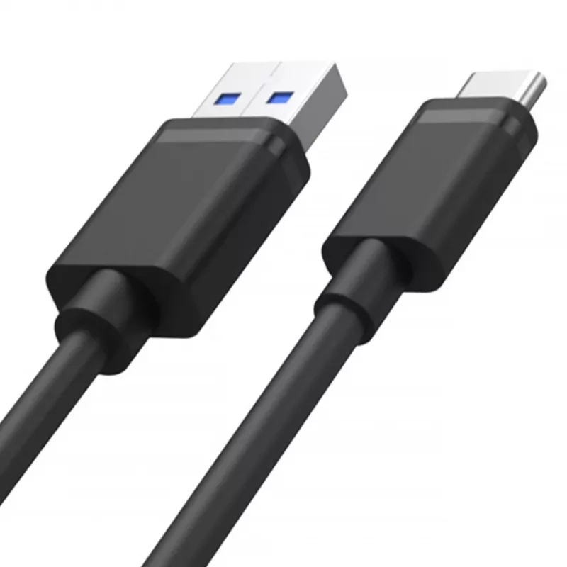 UNITEK Kabel USB USB-A — USB-C 50CM, Y-C481BK CZARNY