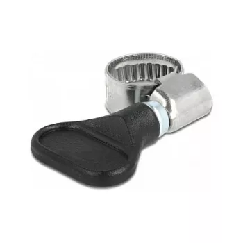 Zacisk motylkowy DeLOCK 400 SS 8 - 12 mm 5 sztuk czarny