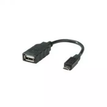Kabel USB 2.0 ROLINE, wtyk Micro B USB 2.0 Typ A BU, OTG, 0,15 m (11.02.8311)