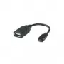 Kabel USB 2.0 ROLINE, wtyk Micro B USB 2.0 Typ A BU, OTG, 0,15 m (11.02.8311)