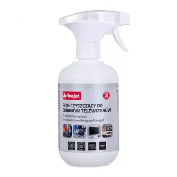 Sprzętowy spray czyszczący ActiveJet AOC-028 500 ml — do ekranów LCD/LED/Plazmowych, butelka z rozpylaczem