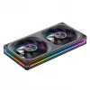 120 mm x2 ARGB PWM wentylatory obudowy, Jonsbo ZA-240 Infinity Mirror 240 mm czarne