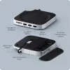Satechi laptop dock/port replicator ST-GNMMES — przewodowy hub USB 3.2 Gen 2 Type-C, USB-A i SD, srebrny