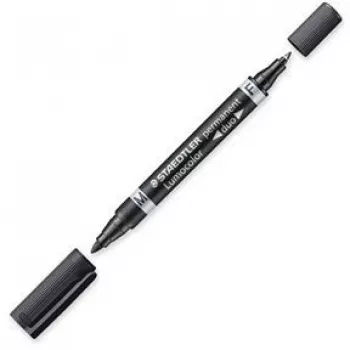 Permanentny marker Staedtler Lumocolor Duo końcówka cienka/stożkowa czarny