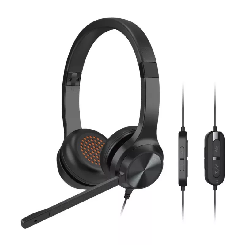 Creative 51EF0980AA000 Chat USB nauszny zestaw słuchawkowy przewodowy stereo czarny
