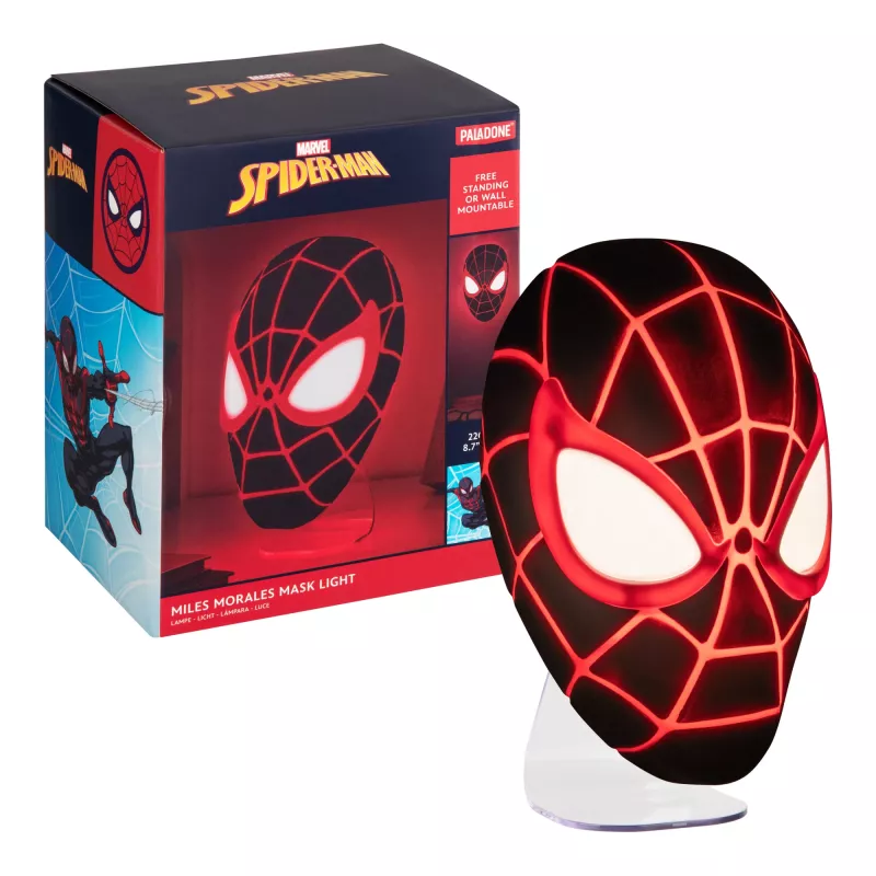 Lampa stołowa Paladone Mask Light PP14323SPMVN Spiderman Miles Morales – lampka nocna w kształcie postaci