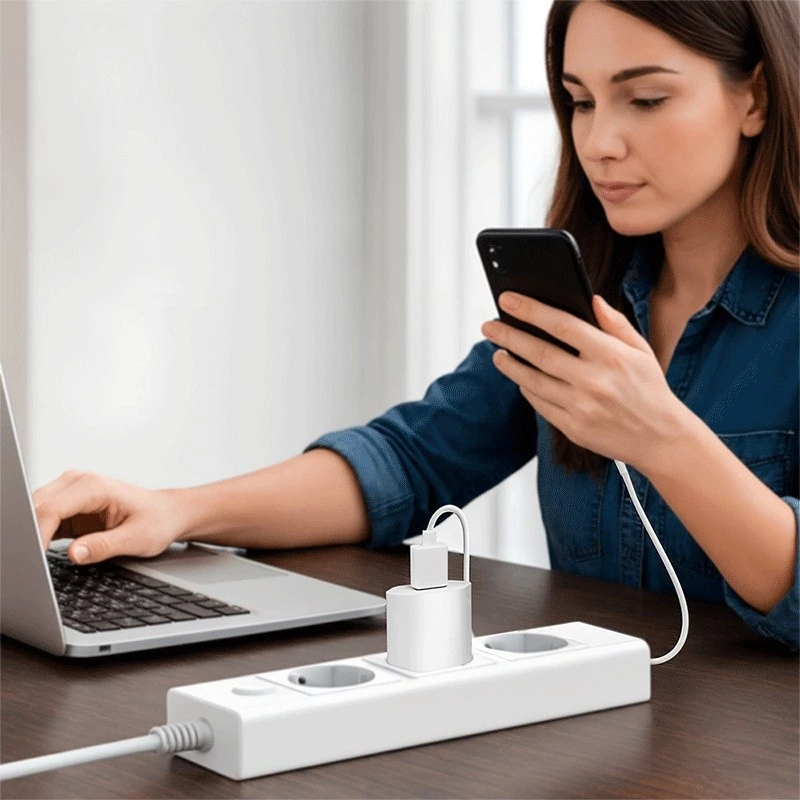 Adapter gniazdkowy USB-A, 5W, 5V/1A, 1xUSB-A biały