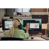 HP 710 Ładowalna cicha mysz, symetryczna, RF Wireless + Bluetooth, 3000 DPI, czarna