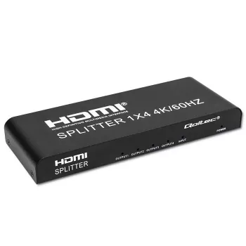 Qoltec 51799 Aktywny Rozdzielacz HDMI 4 x HDMI 4K x 2K | 6Gb/s | 60Hz