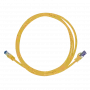 Logilink Professional Ultraflex - Kabel krosowy - RJ-45 (M) do RJ-45 (M) - 50 cm - 6 mm - S/FTP - Cat.7 (kabel) / CAT 6a (złącza) - bezhalogenowy, formowany, z osłoną zatrzasku - Żółty