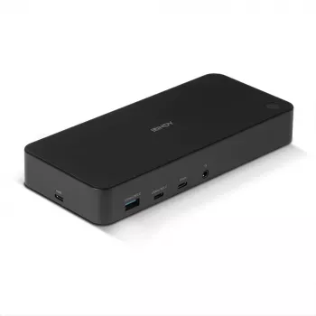 Lindy DST-Pro Universal, hybrydowa stacja dokująca do laptopa USB-C i typu A - 4K HDMI, 2x4K (DP lub HDMI)