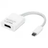 Adapater USB, wtyczka USB-C > gniazdo DisplayPort (Biały, 11 cm)