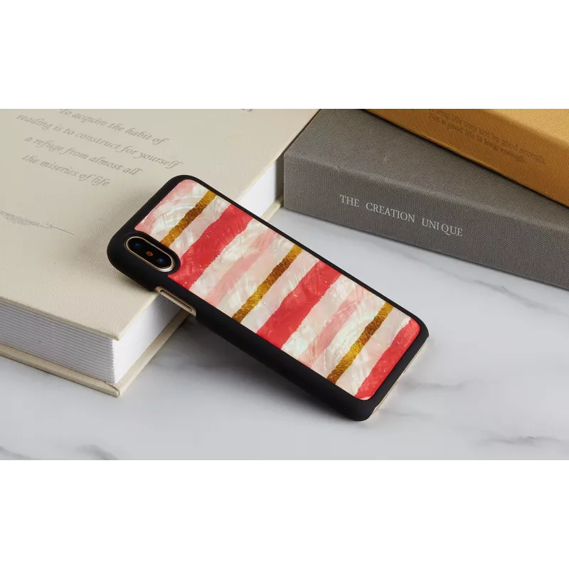 Etui na smartfona iKins do iPhone XS / iPhone XS Max Short Cake Czarny – osłona ochronna