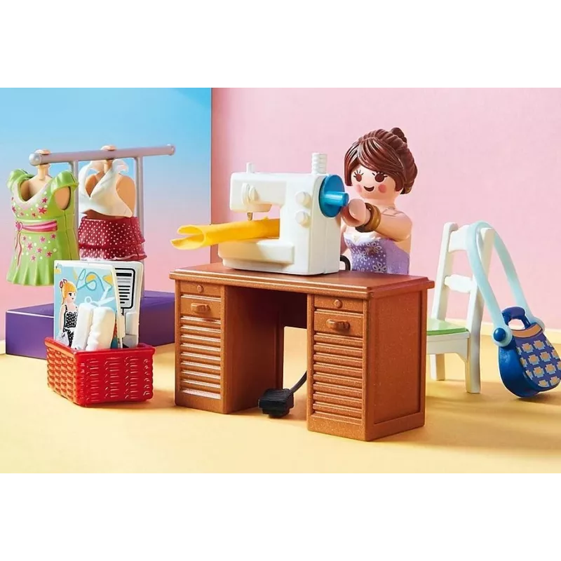 Playmobil Zestaw z figurkami Dollhouse 70208 Sypialnia z kącikiem do szycia