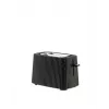 Toster Alessi MDL08B Czarny — Design Plissé, 6 stopni przyrumieniania, tryb bajgiel/rozmrażanie/podgrzewanie, 340×185×250 mm