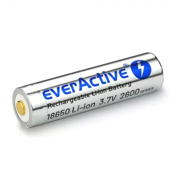 bateria everActive 18650 3.7V Li-ion 2600mAh micro USB with protection BOX