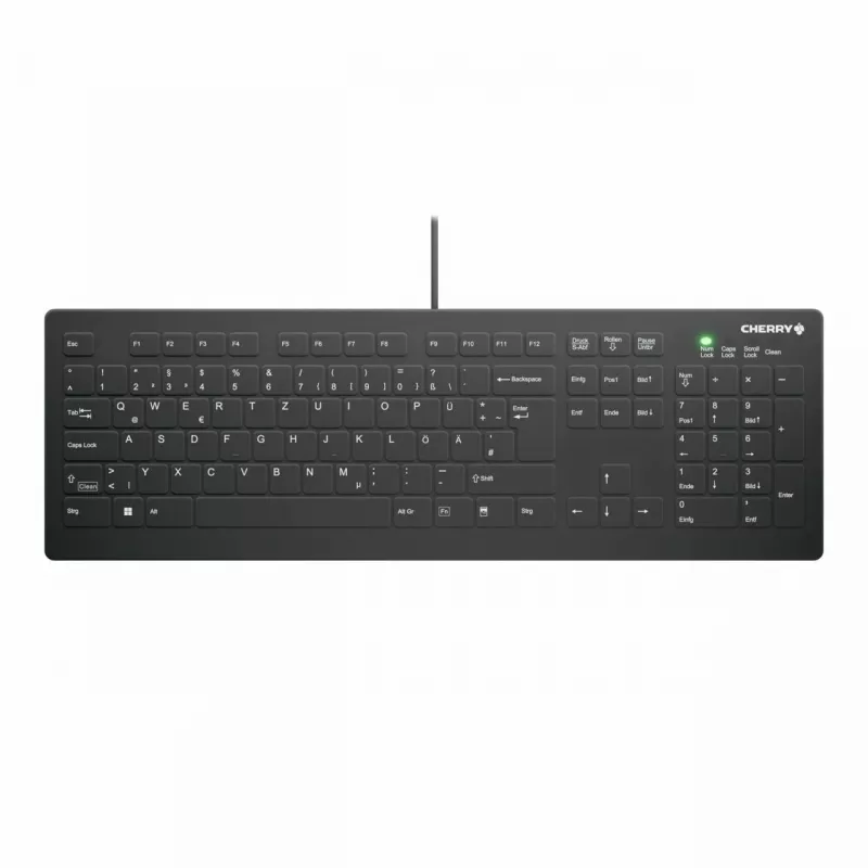 Medical klawiatura CHERRY AK-C8112 USB QWERTZ German Czarny 105 Keys