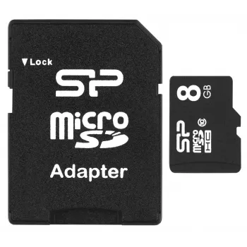 Karta pamięci Silicon Power SP008GBSTH010V10SP 8 GB MicroSDHC Class 10