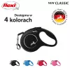 Smycz automatyczna Flexi New Classic Cat XS 3 m — linka dla małych zwierząt, czarna, maks. obciążenie 8 kg