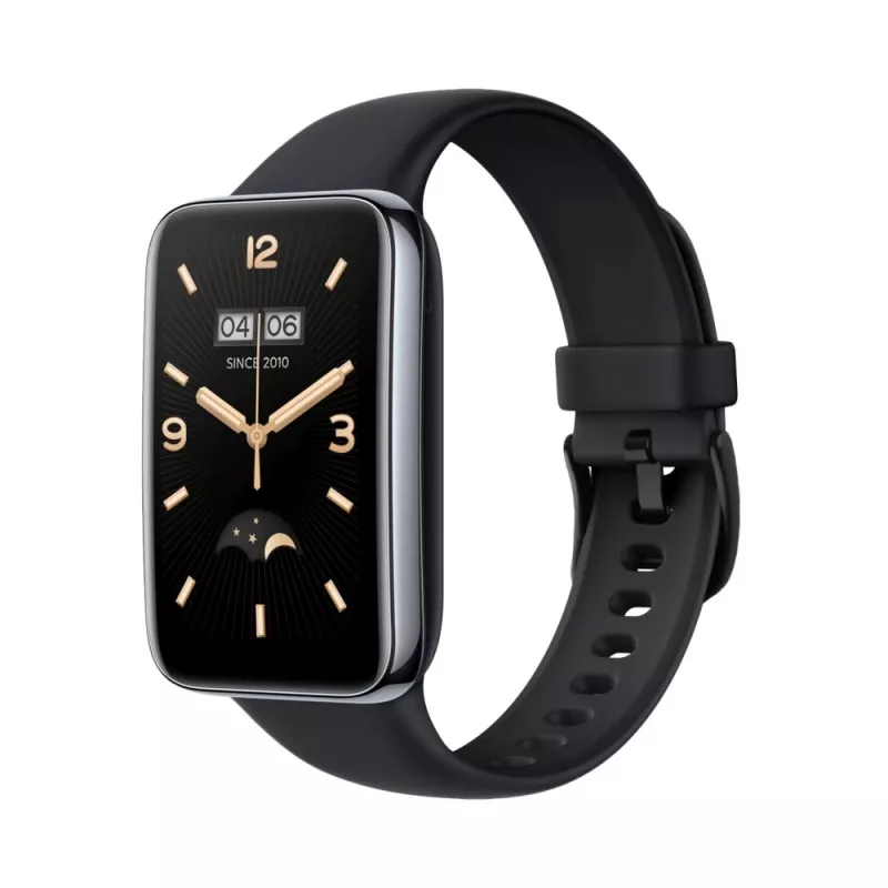 Silikonowy pasek FIXED do Xiaomi Mi Smart Band 7 Pro — czarny, regulowany, wodoodporny
