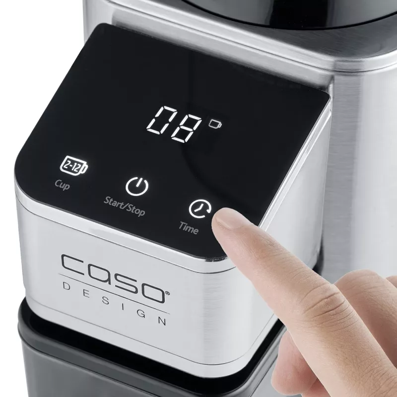 Młynek do kawy Caso | Barista Chef ze stali nierdzewnej | 150 W | Pojemność na ziarna kawy 250 g | Liczba filiżanek 12 szt. | Stal nierdzewna